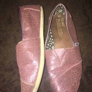 Pink glitter Toms